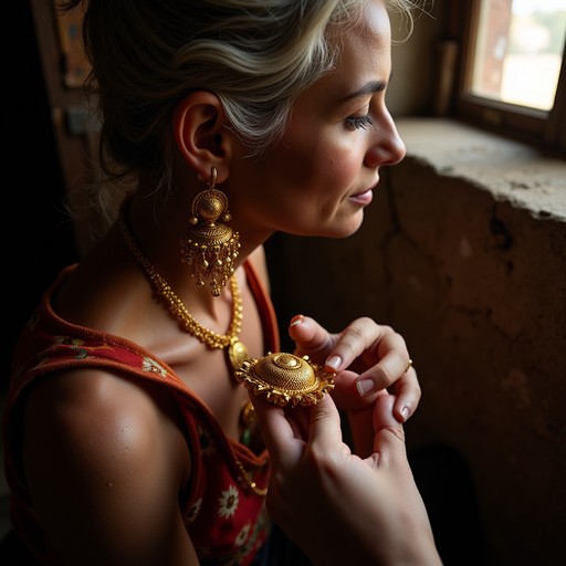 Free Golden Heritage Adorned Image - Gold, Earrings, Traditional ...