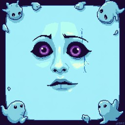 Free Ghostly Pixel Face Image - Pixelart, Haunting, Ghostly | Download ...