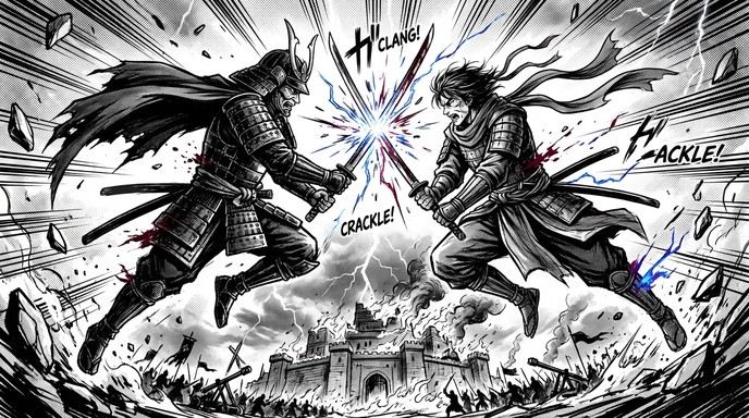 Free Epic Sword Clash Image - Manga, Samurai, Warriors | Download at ...