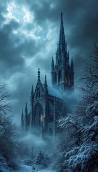 Free Gothic Winter Storm Image - Gothic, Cathedral, Winter | Download ...
