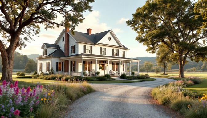 Download Charming Country Home Image - Farmhouse, Pastoral, Rustic ...