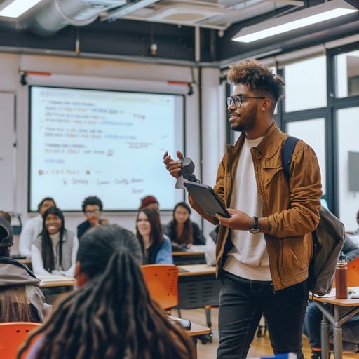 Presentation In Class Free Classroom Presentation Scene Image - Classroom, Student ...