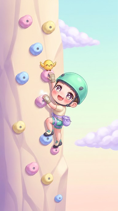 Download Chibi Candy Climber Image - Chibi, Kawaii, Anime | StockCake
