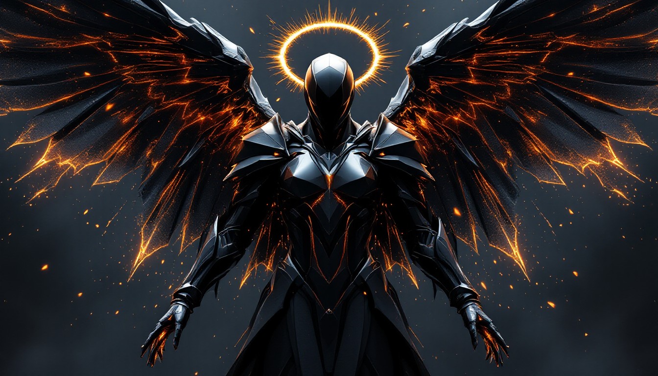 Free Dark Angel Rising Image - Angel, Wings, Geometric | Download at ...