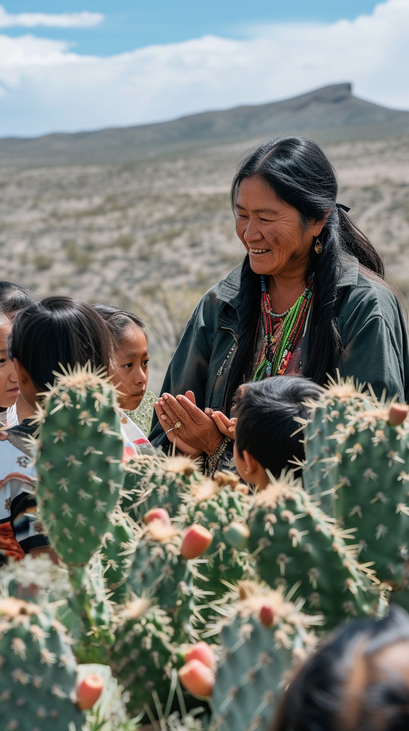 Free Indigenous Teaching Moment Photo Elder Children Teaching