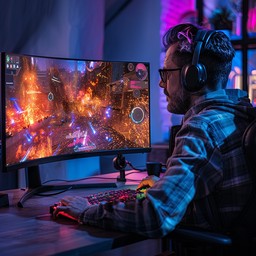 Intense Gaming On Computer Free Intense Gaming Session Image - Gamer, Gaming, Computer | Download ...