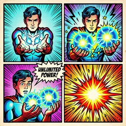 Free Unlimited Power Unleashed Image - Comic, Pop-art, Superhero ...