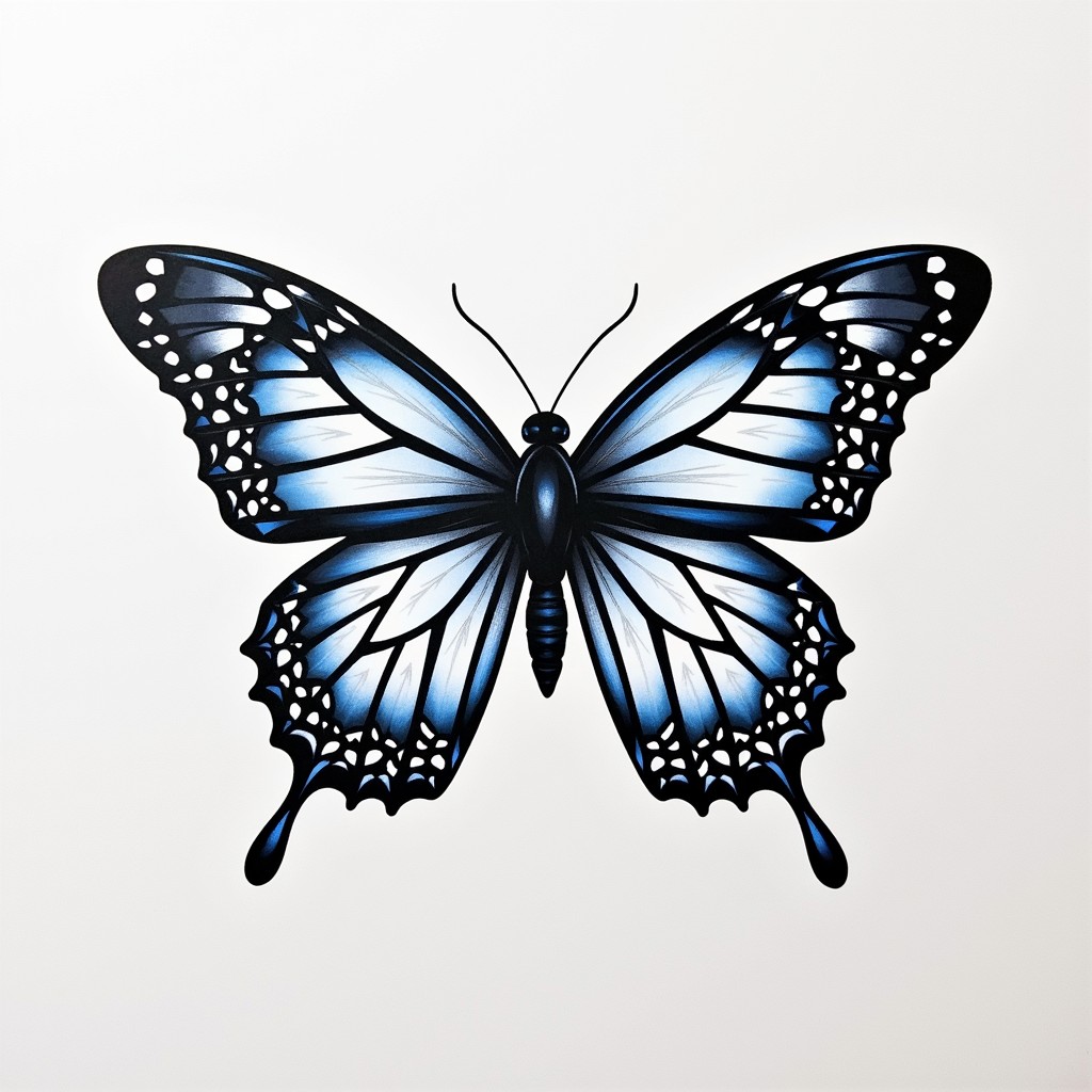 Free Majestic Blue Butterfly Image - Butterfly, Blue, Illustration ...