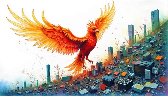 Free Phoenix Rising Majestically Image - Phoenix, Rebirth ...