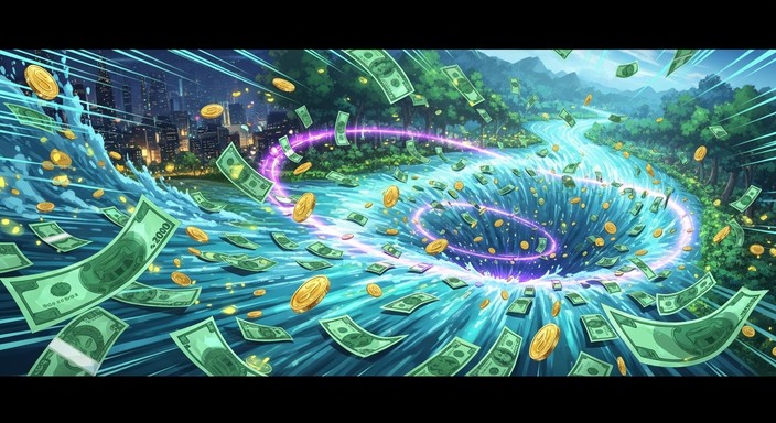 Paper Money Flow Free Money River Flows Image - Money, Cash, Currency | Download at ...