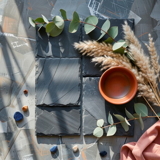 Free Natural Stone Elegance Photo - Flatlay, Slate, Eucalyptus ...