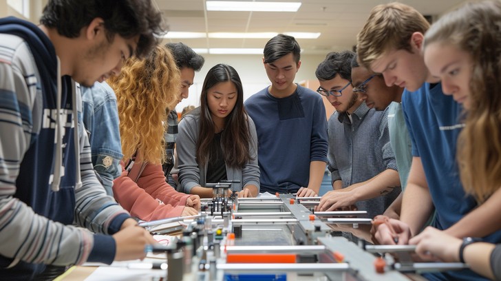 Free Students Collaborating Intently Image - Students, Engineering ...