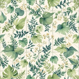 Free Botanical Grid Pattern Image - Botanical, Pattern, Green ...
