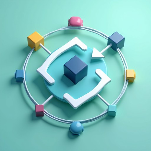 Download Geometric Workflow Cycle Image - Geometric, Isometric, 3d ...