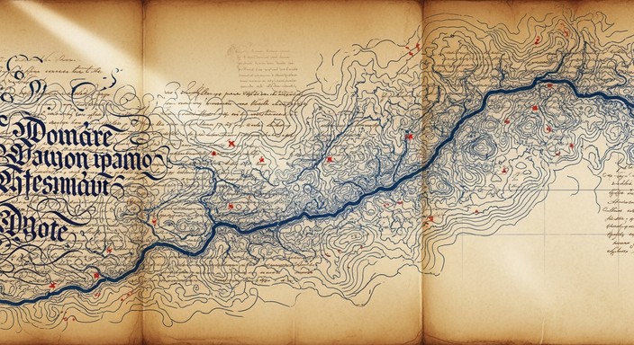 Calligraphy Lifemap Free Calligraphy Meets Cartography Image - Parchment, Manuscript ...