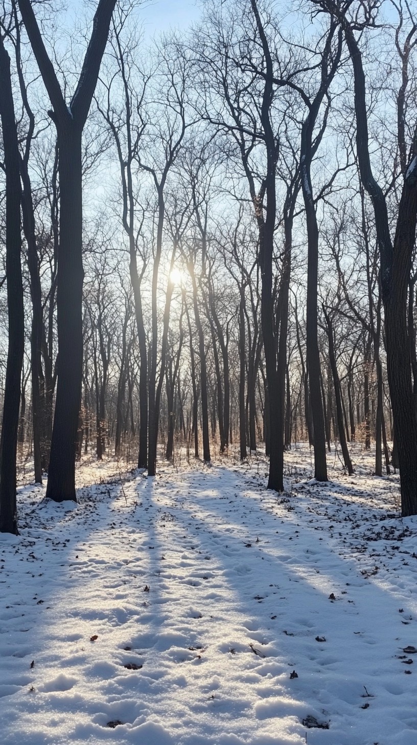 Free Snowy forest path Image - Snow, Forest, Trees | Download at StockCake