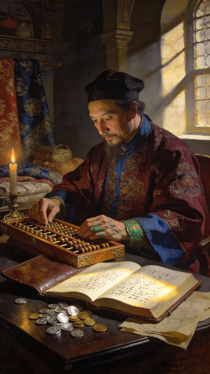 Free Merchant Counting Wealth Image - Merchant, Trader, Abacus ...