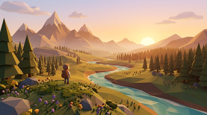 Download Augmented Reality App Low Poly Graphics Original Soundtrack ...