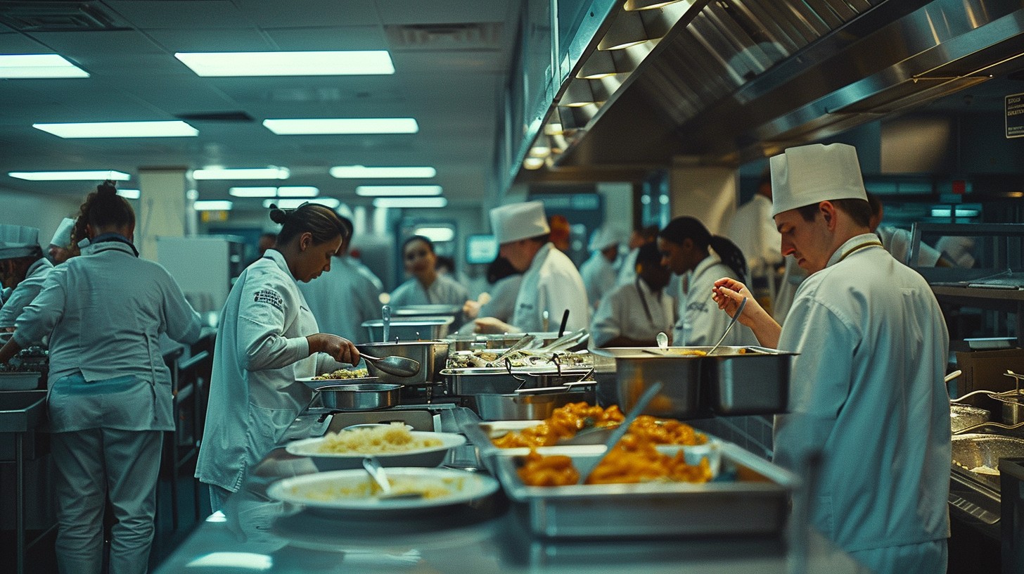 Free Bustling Kitchen Scene Image - Kitchen, Chefs, Cooking | Download ...