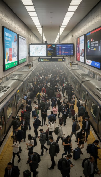 Free Rush Hour Chaos Image - Metro, Subway, Station | Download at StockCake