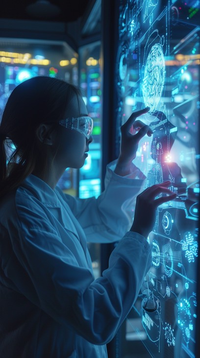 Knowledge Futuristic Free Futuristic Tech Interaction Image - Technology, Hologram ...
