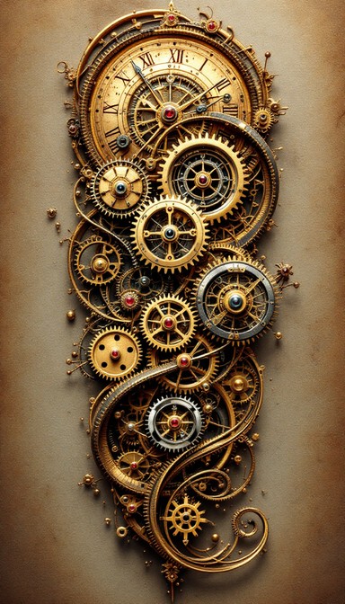 Free Steampunk Clockwork Art Image - Steampunk, Clockwork, Gears ...