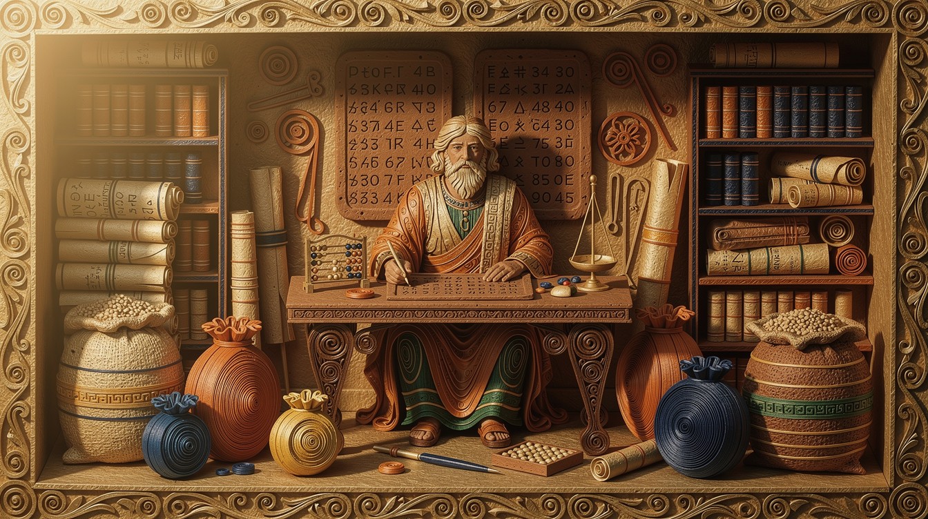 Free Ancient Accounting Artistry Image - Quilling, Papercraft, Scribe ...