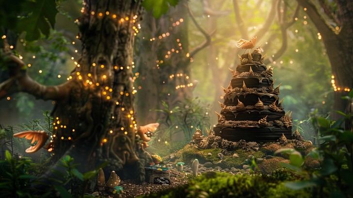 Free Enchanted Forest Scene Image - Enchanted, Forest, Magical ...