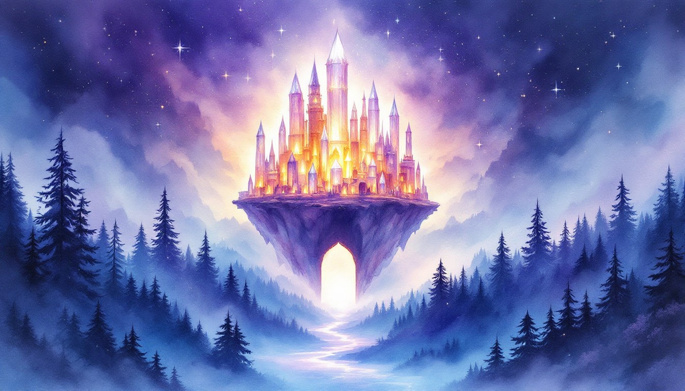 Free Floating Crystal Castle Image - Castle, Crystal, Floating ...