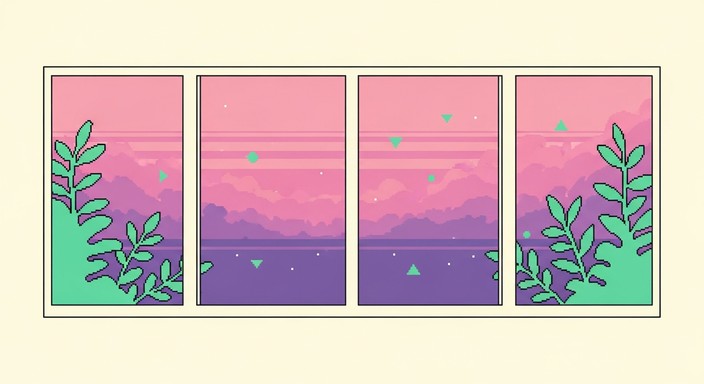 Free Vaporwave Window View Image - Vaporwave, Pixel, Window | Download ...