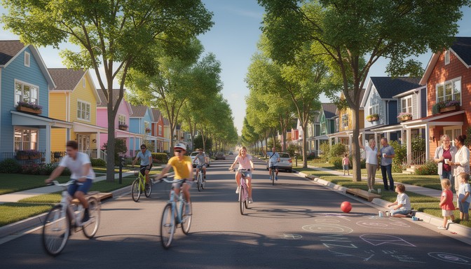 Free Vibrant Neighborhood Life Image - Neighborhood, Community ...