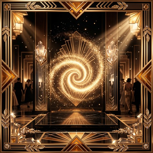Deco Magic Free Golden Pixie Magic Image - Artdeco, Golden, Vintage | Download at ...