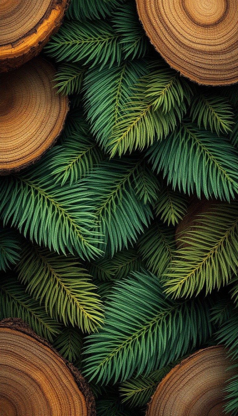 Circle Bush Pattern Free Nature's Circular Pattern Image - Pine, Forest, Green | Download ...