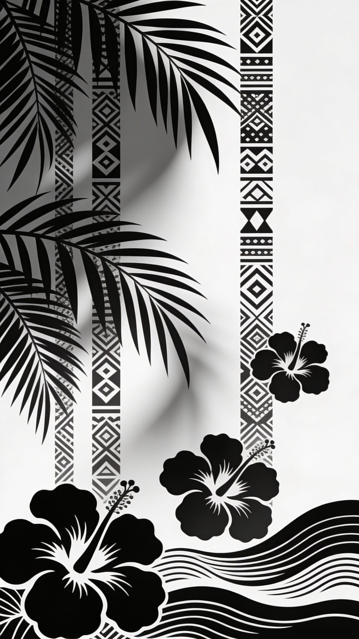 Free Hawaiian Tropical Pattern Image - Hawaiian, Tropical, Hibiscus ...