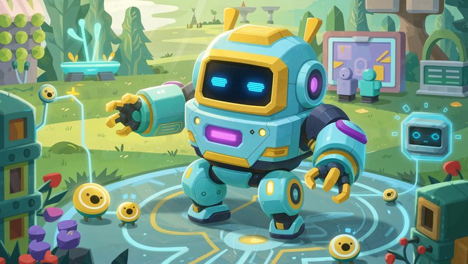 Free Robot Creative Playground Image - Robot, Cartoon, Illustration ...