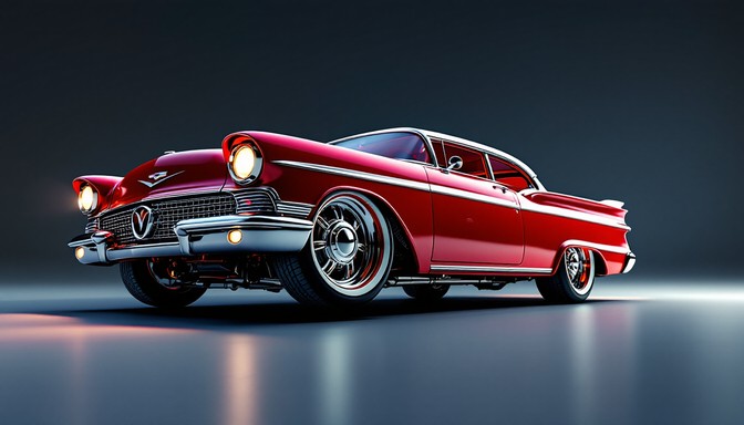 Red Low Rider Convertible Free Classic Red Lowrider Image - Lowrider, Classic, Chevrolet ...