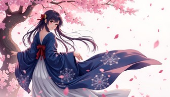 Free Sakura Spring Elegance Image - Anime, Sakura, Kimono | Download at ...