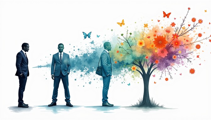 Creative Drawing Transformation Free Rising Through Transformation Image - Transformation, Growth ...