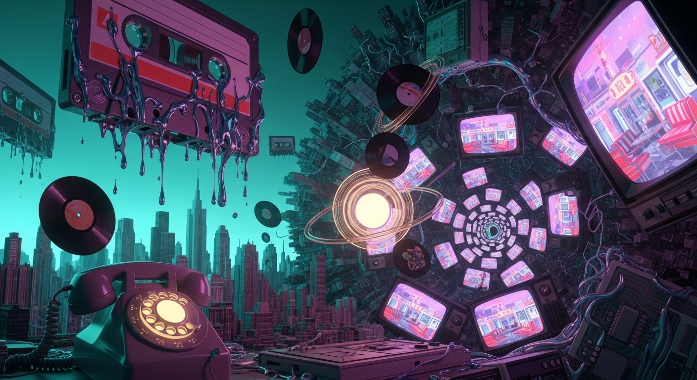 Free Retro Technology Vortex Image - Surreal, Retro, Cassette ...