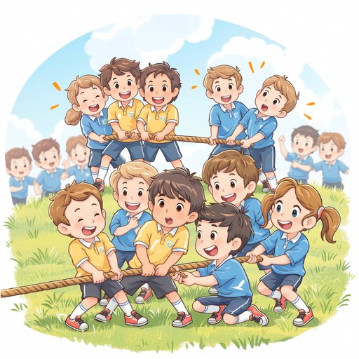 Free Teamwork Beats Competition Image - Children, Kids, Tug-of-war ...