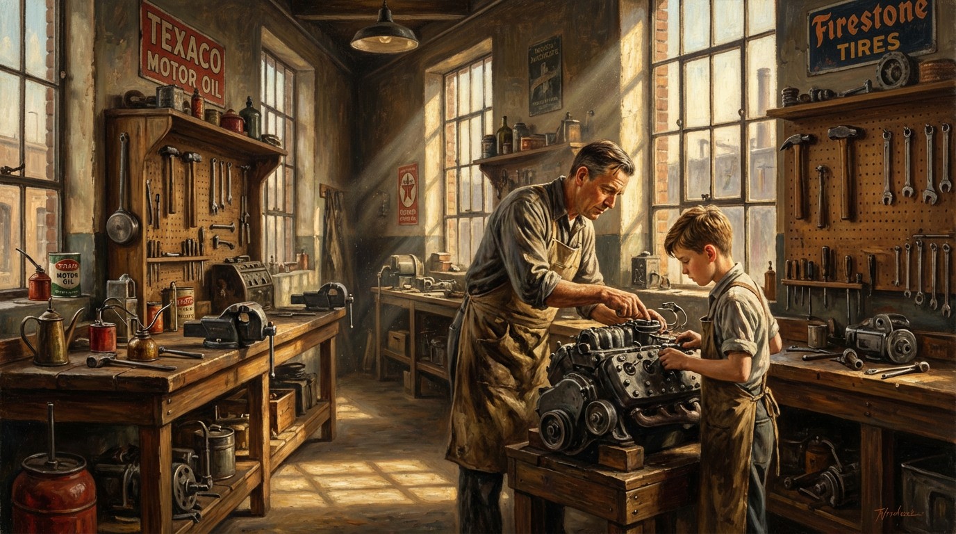 Free Vintage Workshop Craftsmanship Image - Workshop, Mechanic, Vintage ...