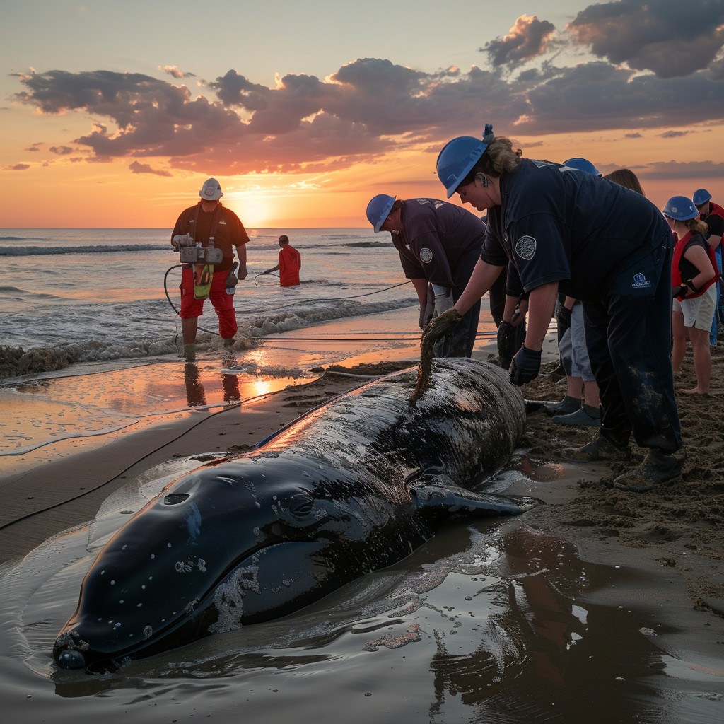Free Whale Rescue Effort Image - Whale, Rescue, Sunset | Download at ...