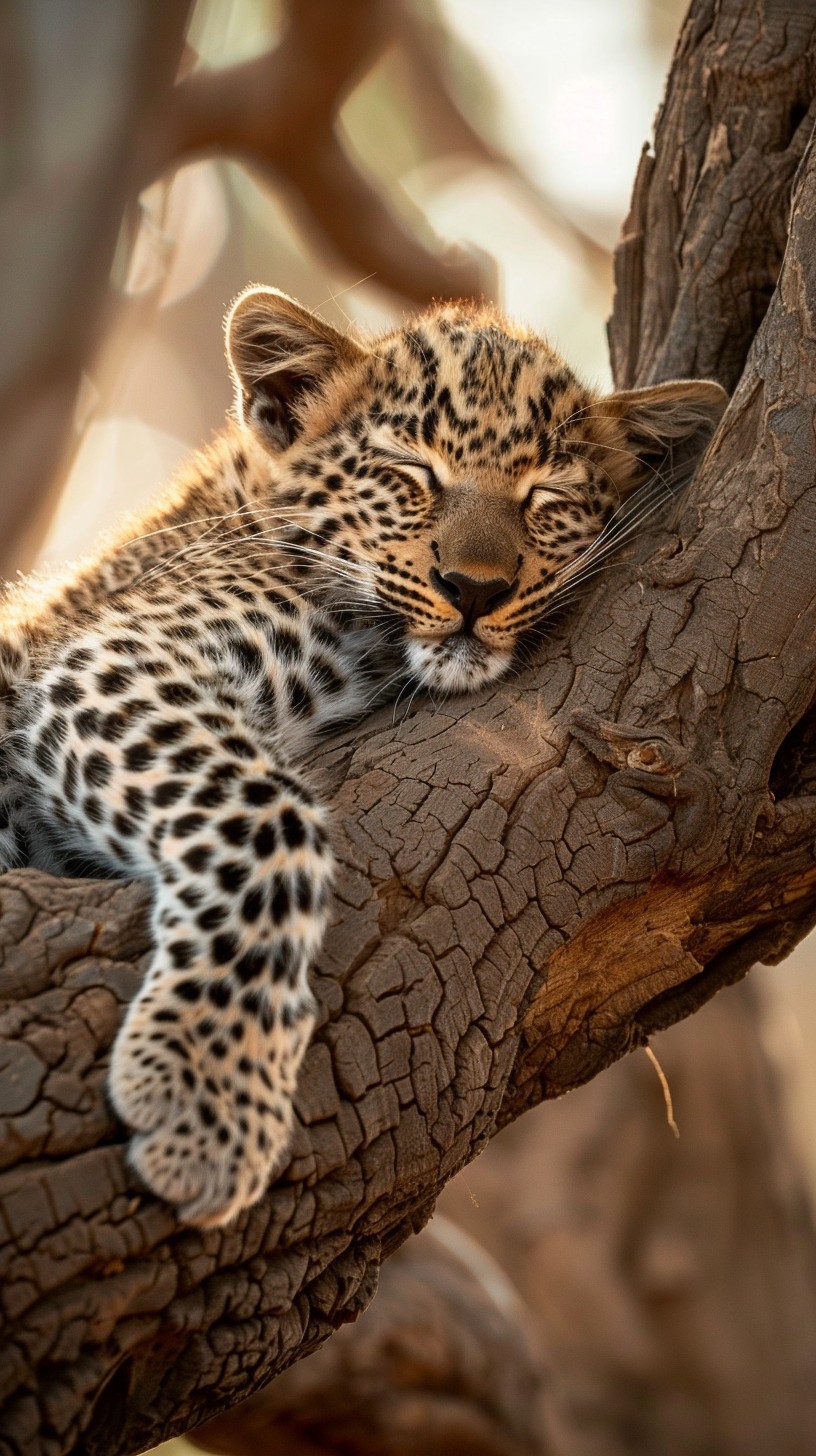 Cowebbed Leopard Free Leopard Cub Resting Image - Leopard, Cub, Wildlife | Download at ...