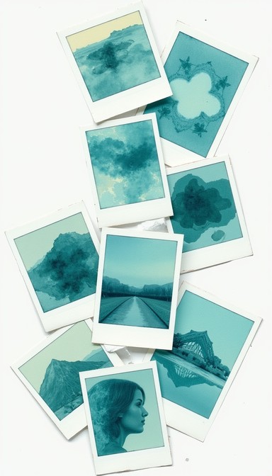 Teal Memory Free Teal Memory Spiral Image - Watercolor, Teal, Polaroid | Download ...