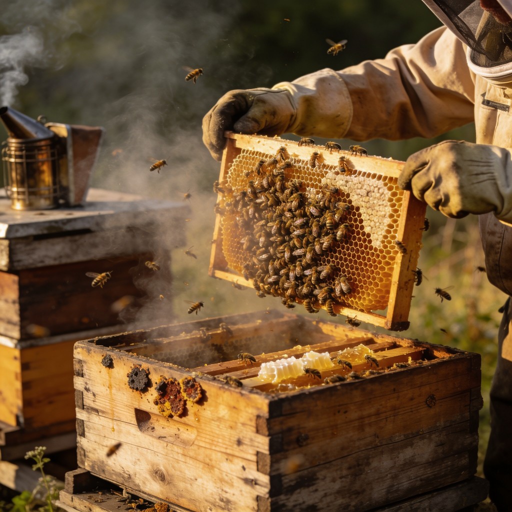 Free Sustainable Bee Farming Image - Beekeeper, Honeycomb, Bees ...