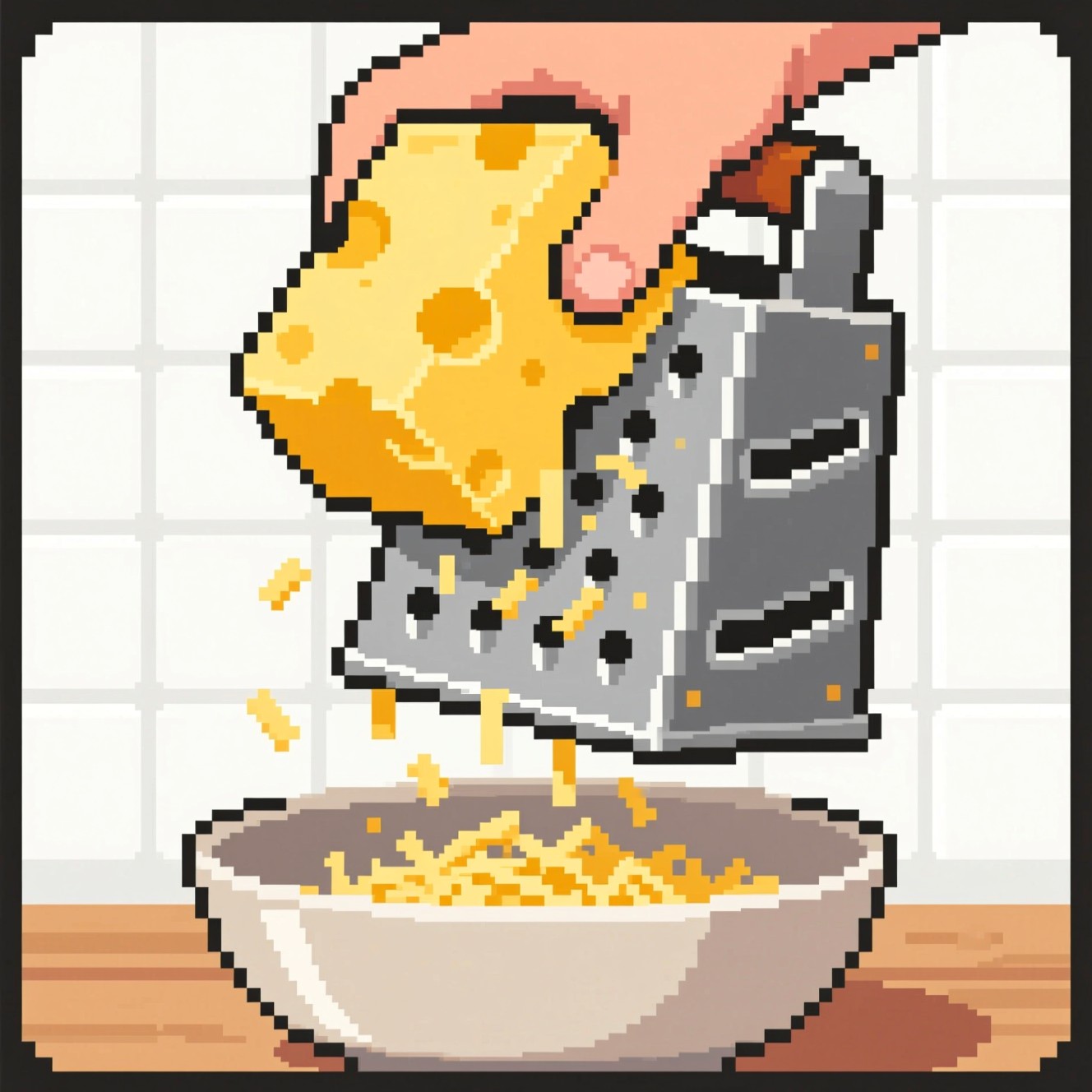 Free Pixel Cheese Shreds Image - Cheese, Pixelart, Retro | Download at ...