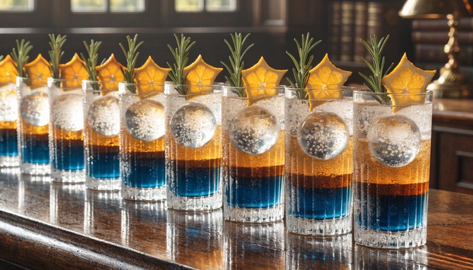 Free Layered Cocktail Artistry Image - Drinks, Beverages, Layered ...