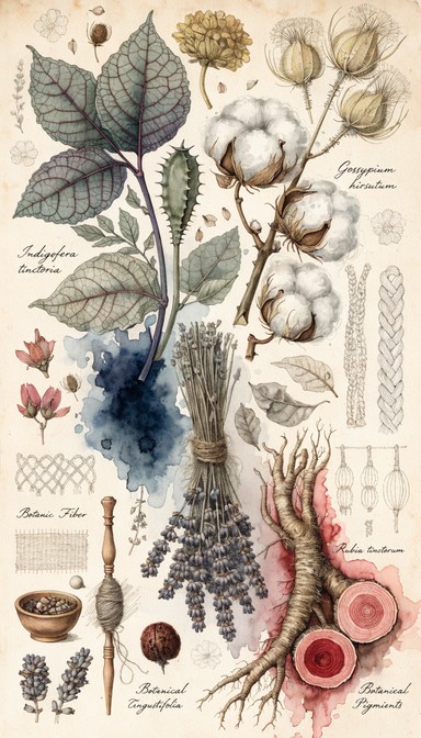 Free Botanical Dye Illustration Image - Botanical, Illustration ...