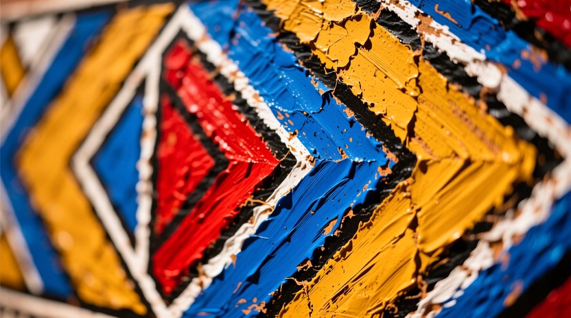 Free Vibrant Ndebele Patterns Image - Geometric, African, Tribal ...