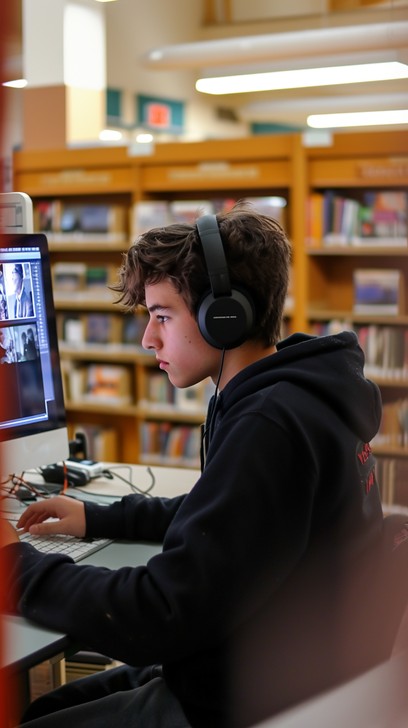 Focussed Computer Free Focused Computer Work Image - Focused, Computer, Headphones ...